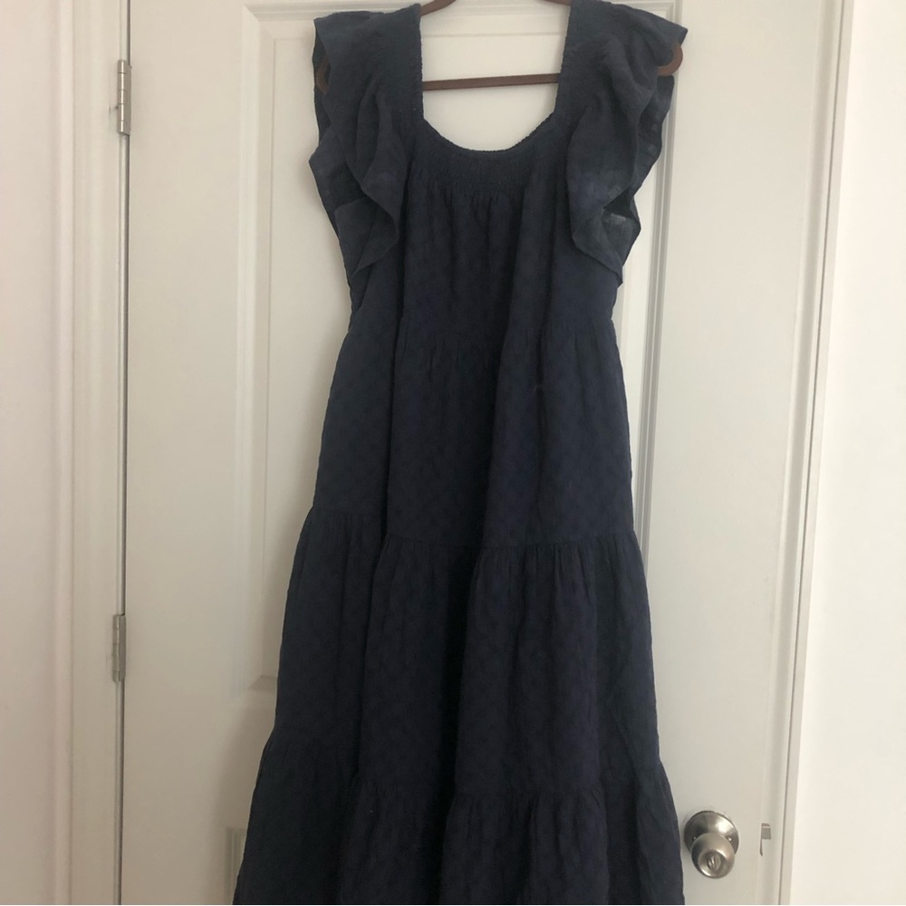 Madewell, Tiered Navy Maxi Dress